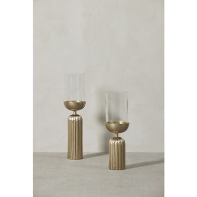 Lene Bjerre Sandia Ljusstake Ljusguld Aluminium H43.5 cm