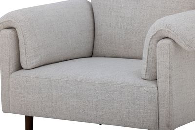 Fåtölj Vit Polyester Chesham | Bloomingville