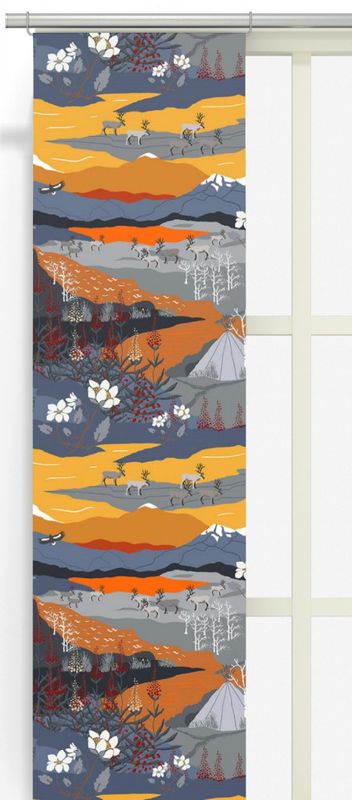 Fjällvandring orange panellängd 2 pack Arvidssons Textil