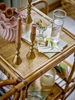 Bloomingville Petalia Vas, Rosa, Stengods Ø15,5xH17 cm