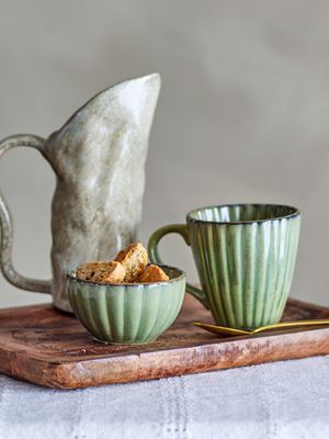 Mugg Grön Stengods Latina | Bloomingville
