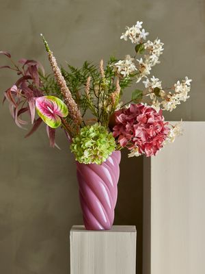 Stjälk Vit Konstgjorda blommor Hydrangea | Bloomingville