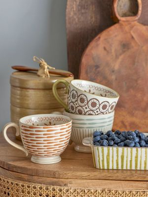 Mugg Grön Stengods | Bloomingville Creative