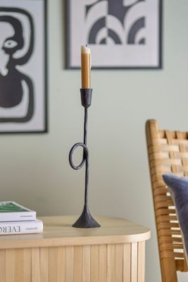 Ljusstake Svart Metall Jada | Bloomingville