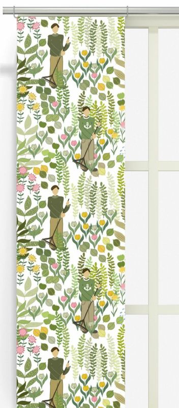 Trädgård ljusgrön panellängd 2 pack Arvidssons Textil