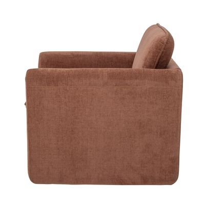 Fåtölj Brun Polyester Paseo | Bloomingville