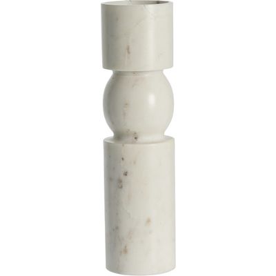 Lene Bjerre Ellia Ljusstake Vit Marmor H30 cm