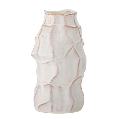 Vas Vit Stengods Dolores | Bloomingville