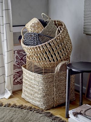 Joane Korg Svart Rotting Ø42cm Set om 2 Bloomingville