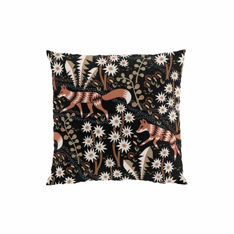 Stjärnspeja svart/rost kuddfodral Arvidssons Textil