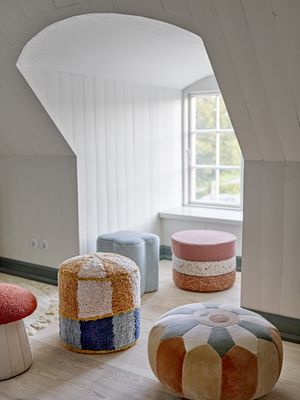 Agnes Puff Brun Bomull Ø50 cm Bloomingville Mini