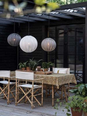 PR Home Alva Utomhusskärm Etamine Grå 40 cm