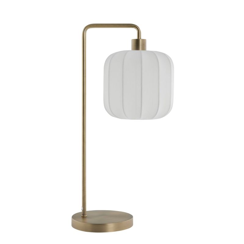 Bordslampa Sashie Vit/Ljus Guld Järn/Polyester Lene Bjerre