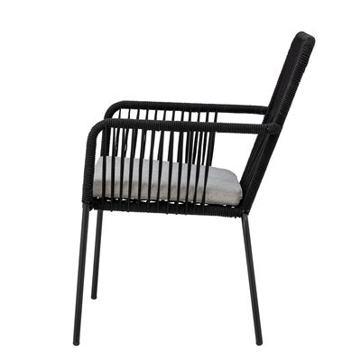 Matsalsstol Svart Metall Santino | Bloomingville