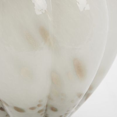 Lene Bjerre Mara Vas Benvit Glas H23 cm