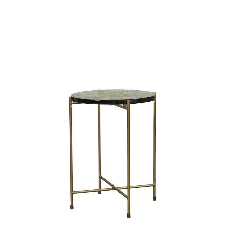 Sidobord Marla Smoke/Ljus Guld Järn/Glas Lene Bjerre