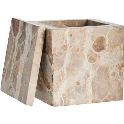 Lene Bjerre Ellia Låda Linne Marmor 16.5x11.5 cm