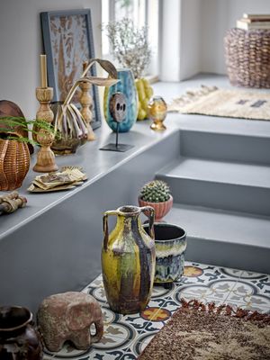 Kalian Vas Blå Glas Ø18cm Bloomingville Creative