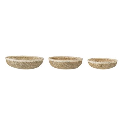 Nico Korg Natur Bambu Ø40cm Set om 3 Bloomingville