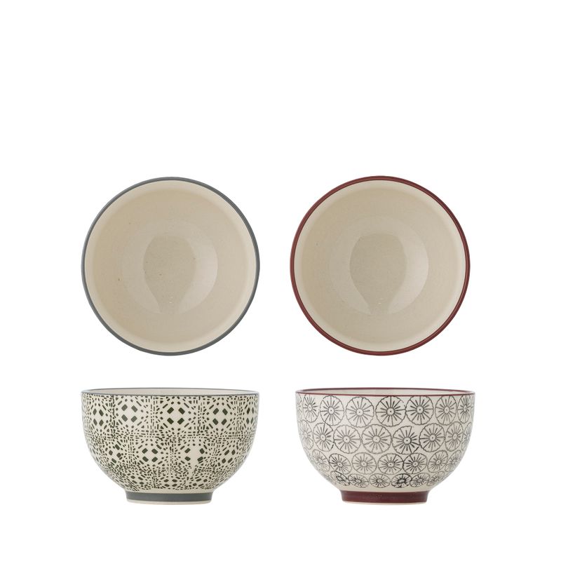 Skål Grön Stengods Karine 2-pack | Bloomingville