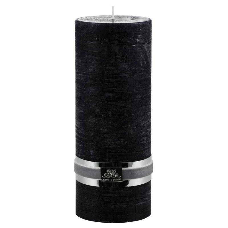 Blockljus Rustic Svart Paraffin Lene Bjerre