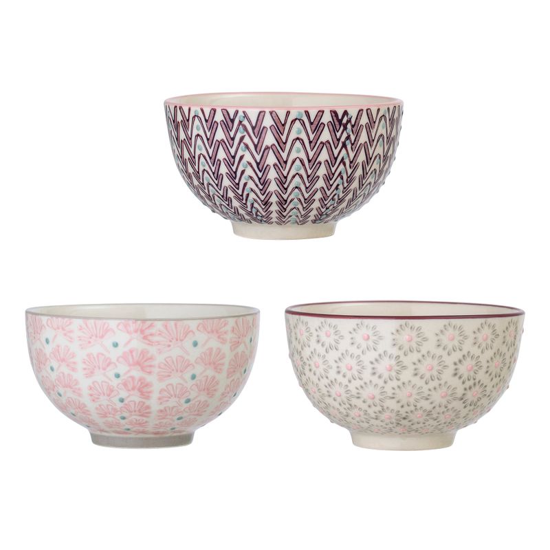 Skål Lila Stengods Maya 3-pack | Bloomingville