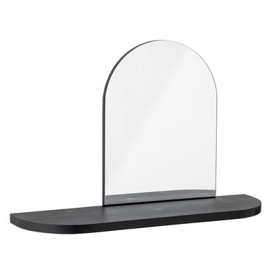 Spegel med hylla Svart MDF Annlie | Bloomingville