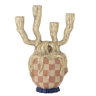 Medusa Ljushållare Guld Polyresin H32cm Bloomingville