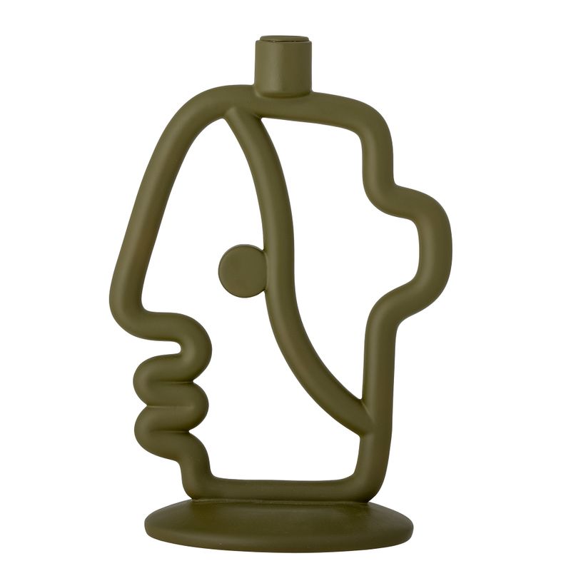 Bloomingville Flavie Ljushållare, Grön, Polyresin L19xH30xW12,5 cm