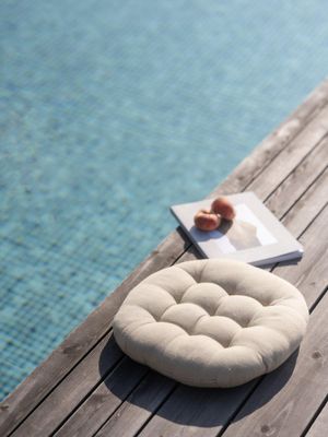 Svanefors Louie Stolsdyna 2-pack Beige Ø40 cm