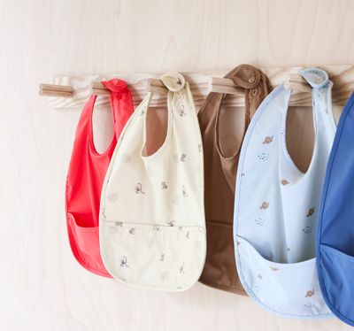 Förkläde Smör/Körsbärsröd Återvunnen Polyester OYOY MINI