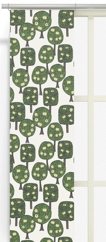 Äppelskogen ljusgrön panellängd 2 pack Arvidssons Textil