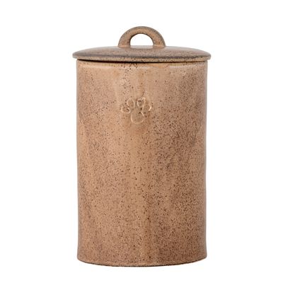 Burk med lock Brun Stengods Buddy | Bloomingville