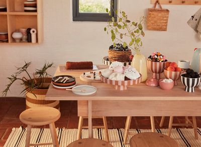 Skål Vit / Svart Stengods OYOY LIVING