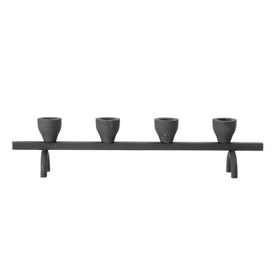 Ljusstake Svart Metall Jerome | Bloomingville