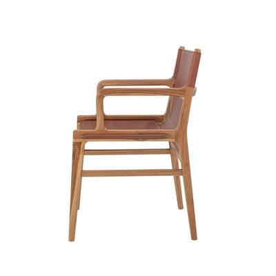 Fåtölj Brun Läder Ollie | Bloomingville