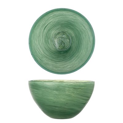 Skål Grön Glas Esmaralda | Bloomingville