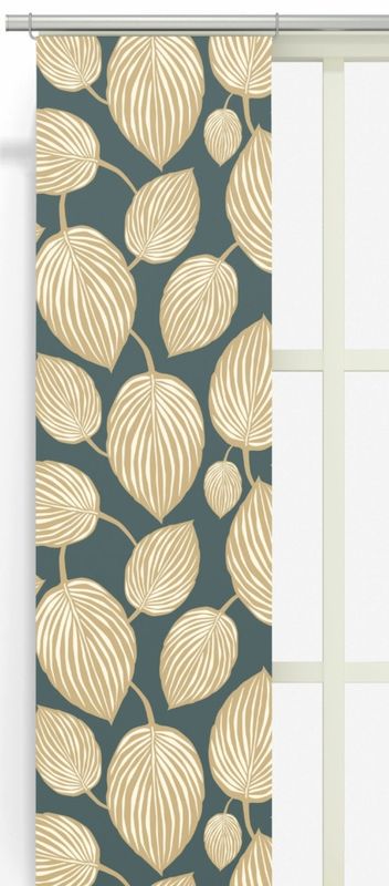 Lyckans Blad turkos panellängd 2 pack Arvidssons Textil