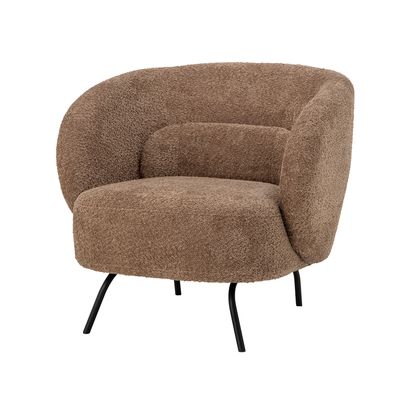 Fåtölj Brun Polyester Harry | Bloomingville