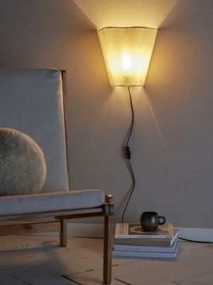 Janese Vägglampa Vit Papper H28cm Bloomingville