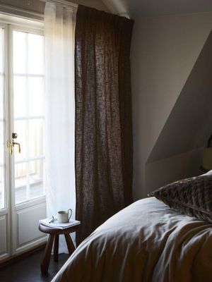 Svanefors Harper Gardin 2-pack Nougat 140x280 cm