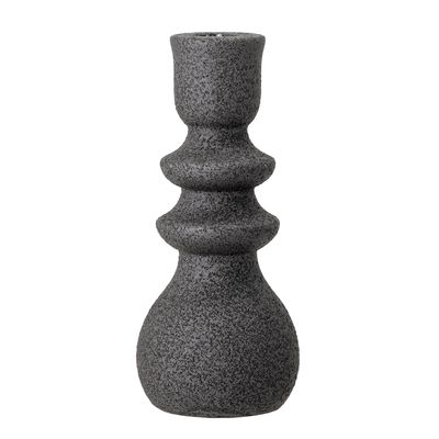 Ljusstake Svart Stengods Emie | Bloomingville