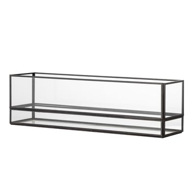 Värmeljushållare Svart Glas Filula | Bloomingville
