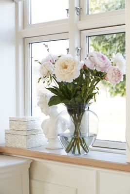 Lene Bjerre Milia Vas Ljusgrå Glas H30 cm