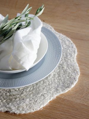 Ekdal Tablett Off White 38cm | Svanefors