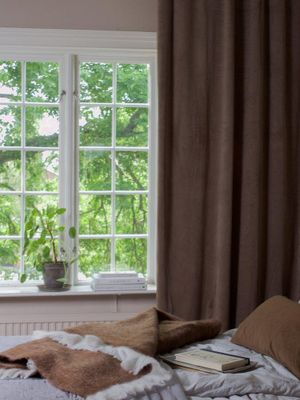 Svanefors Estelle Gardin 2-pack Nougat 135x280 cm