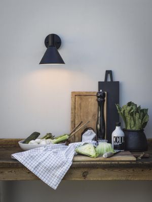 PR Home MiniTripp fasadlampa 230V IP44 svart 30cm