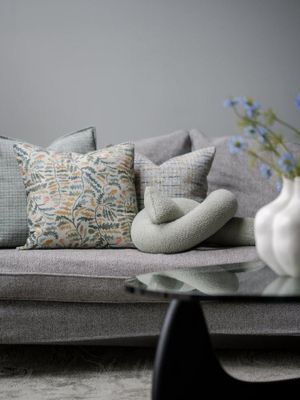 Svanefors Bertie Kuddfodral Blågrön 45x45 cm