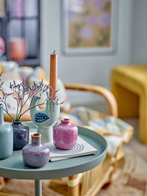 Ljusstake Blå Stengods Trudy | Bloomingville
