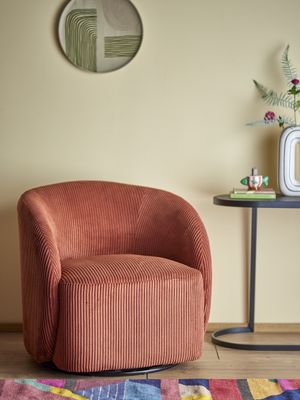 Pradi Loungefåtölj Orange Polyester H73cm Bloomingville